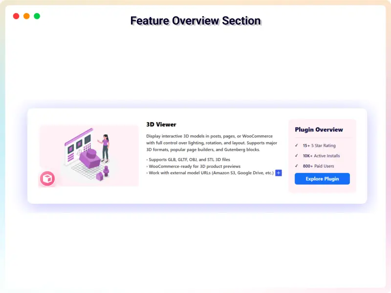 Preview of the Feature Overview design